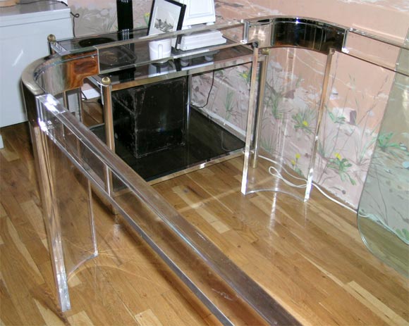 Chrome Waterfall Dining Table by Charles Hollis Jones For Sale