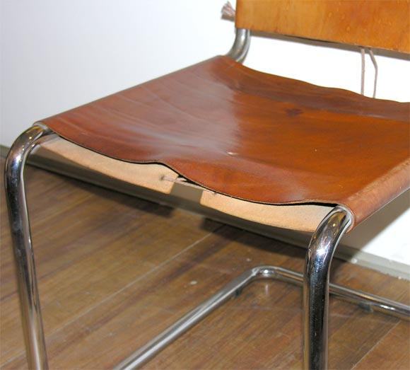 thonet leather chair