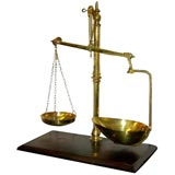 Antique Brass Beam Scale