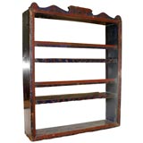 Blue and Red Antique Wall Shelf