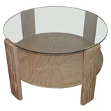 COFFEE TABLE WITH BAMBOO CARVING BY JAMES MONT