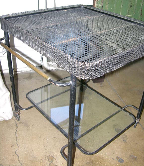 Mategot Serving Cart on Wheels In Good Condition In New York, NY