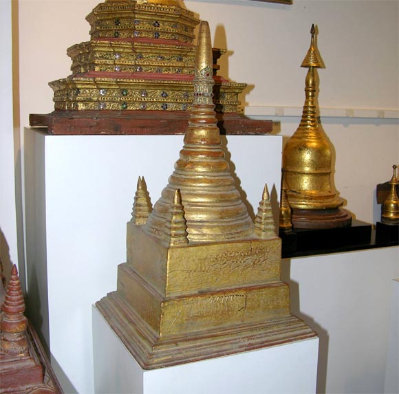 Burmese and Thai Stupa Models. 1