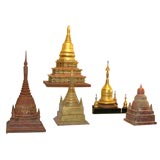 Burmese and Thai Stupa Models.