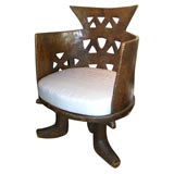 Antique Large wood Ethiopian chair.