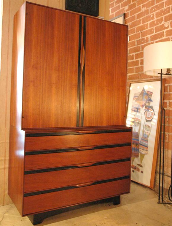 Walnut gentleman's chest by John Kapel for Glenn of California.