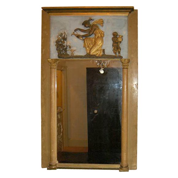 Period Empire Trumeau Mirror