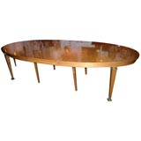 Grand French Walnut Dining Table by Andre Arbus
