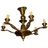 Brass 6 Arm Chandelier Brass 6 Arm Chandelier