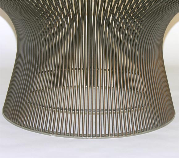 Glass Mod Round Cocktail Table by Warren Platner for Knoll
