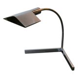 Cedric Hartman nickeled metal desk/table lamp