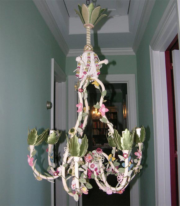 Passementrie French Chandelier In Excellent Condition In Stamford, CT