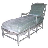 Antique French Chaise Longue from the Alice Tully Estate