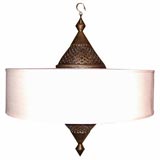 Large Morrocan Brass Ceiling Fixture