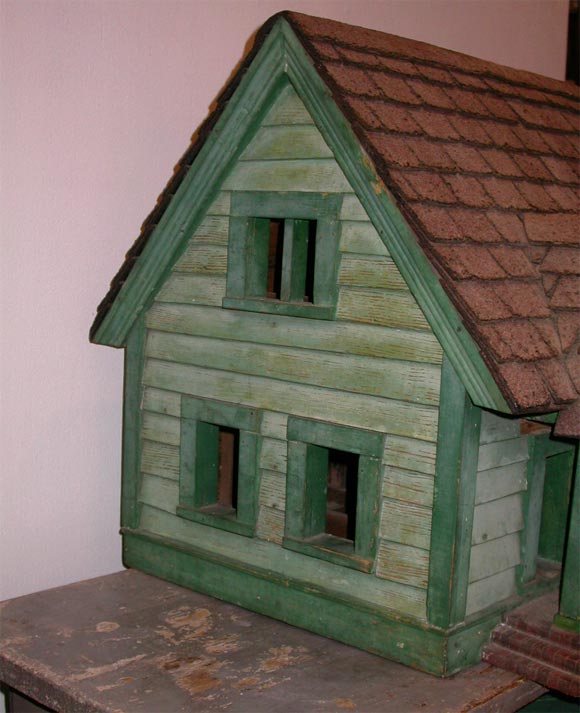 1890's wooden Victorian dollhouse 1