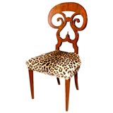 Biedermeier Style Chair In Leopard