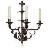 French Iron Candle Sconce, 19th Century