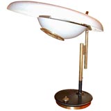 Vintage Italian task lamp w/magnifying optical