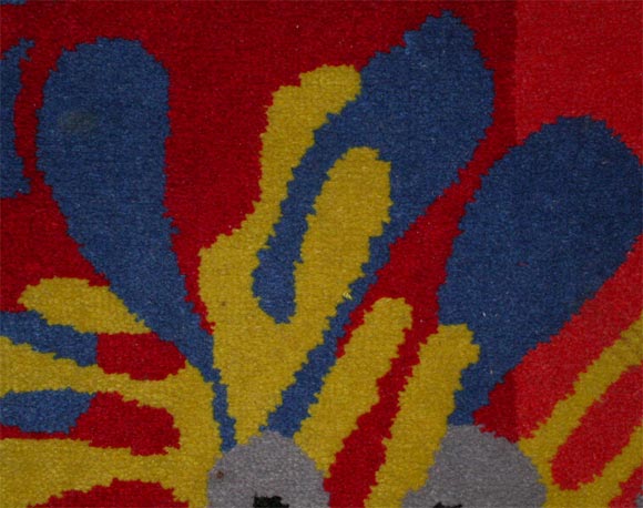 Machine-woven wool pile Axminster construction carpet.  With the artist’s monogram woven into the design lower left HM.  An example from the edition of 500, produced with the artist’s supervision by Alexander Smith and Sons, Yonkers, New York. 