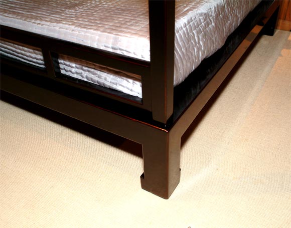 black laquer bed