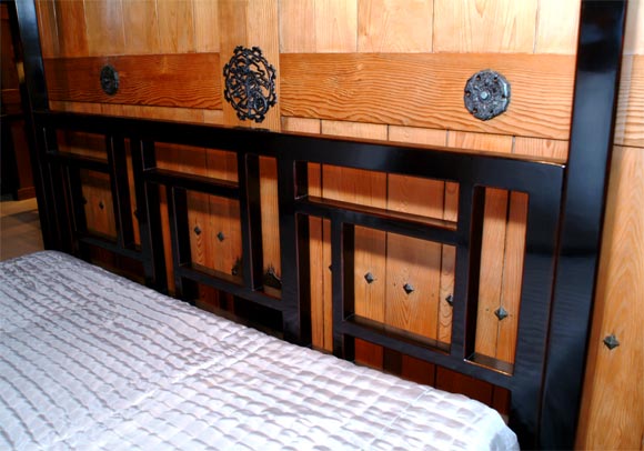 black lacquer bedroom set