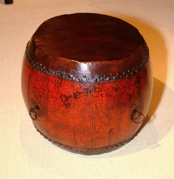 Red Painted Drum