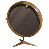 Danish Blond Mahogany Table Mirror