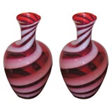 Vintage Pair of Venetian Vases