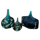 Set of Three Medina Glass Vessles