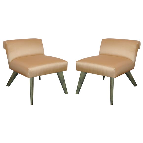 Pair of "Elbow" Chairs #1020 designed by William "Billy" Haines