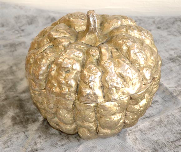 Handcast Silverplate Gourd