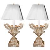 Pair of Urn Shaped Lamps
