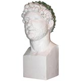 Italian Terracotta Head of Marcus Aurelius, Circa 1920