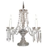 Vintage Pair of Georgian 2-Lite Candelabra, Electrified