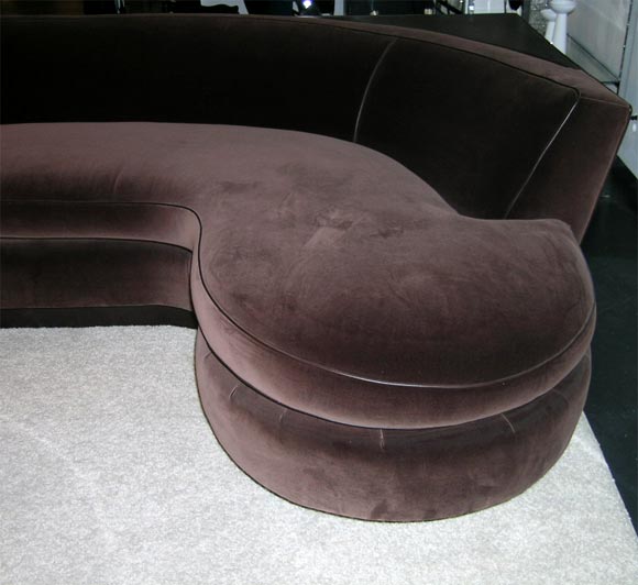 Leather L shaped sofa