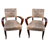 Pair French Armchairs