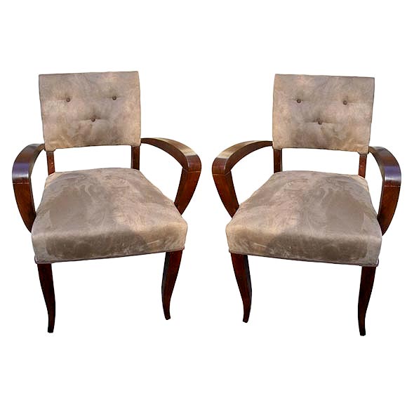 Pair French Armchairs