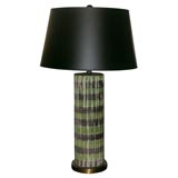 Striped Ceramic Lamp