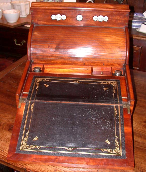 Antique Military Writing Box with Calendar For Sale 3