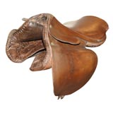 Antique Leather Saddle from Provence