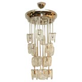 Italian Murano Glass Disk Chandelier