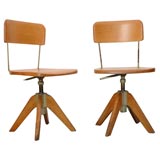 French Wood School Chair
