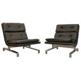 Paul Tuttle Style Leather Chairs