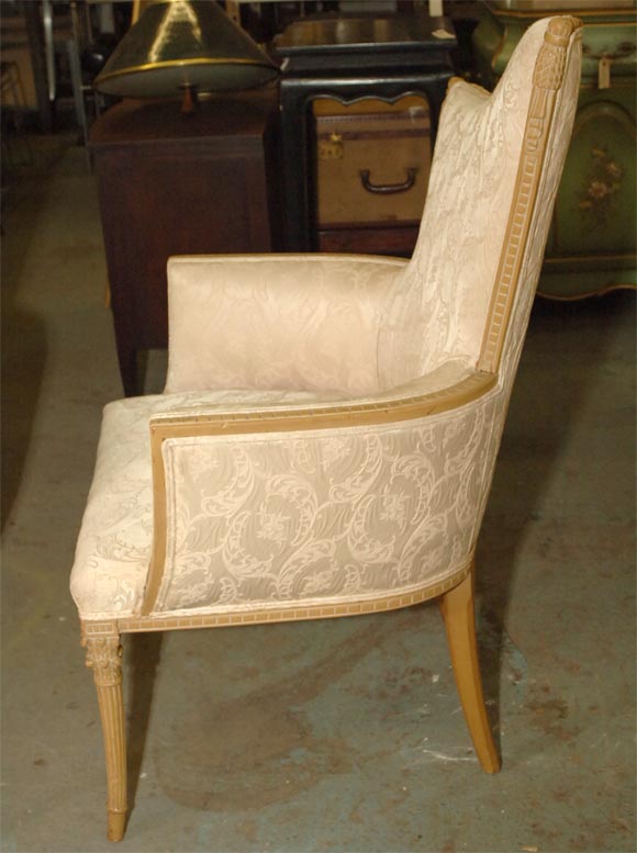 Pair Carved Fireside Chairs