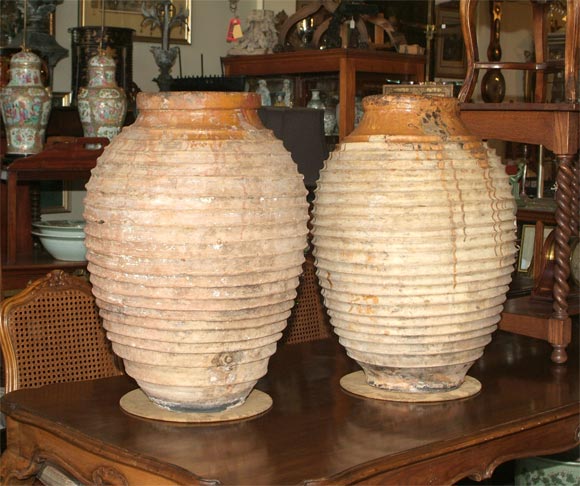 19th Century Olive Oil Jars