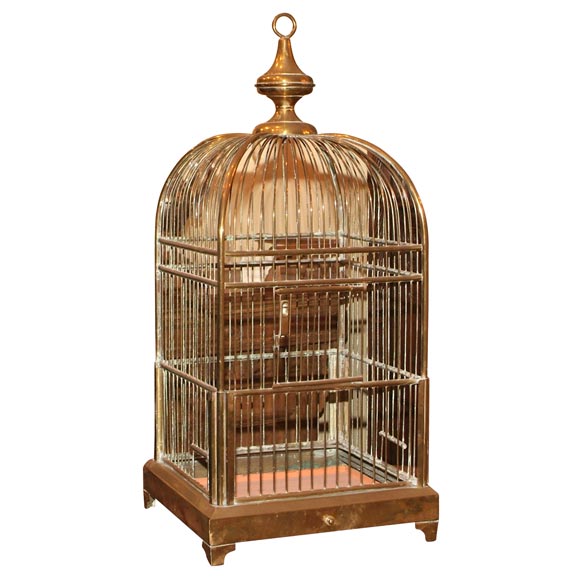 Brass birdcage For Sale