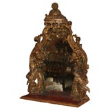 Italian giltwood table mirror