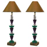 Memphis Lucite Table Lamps