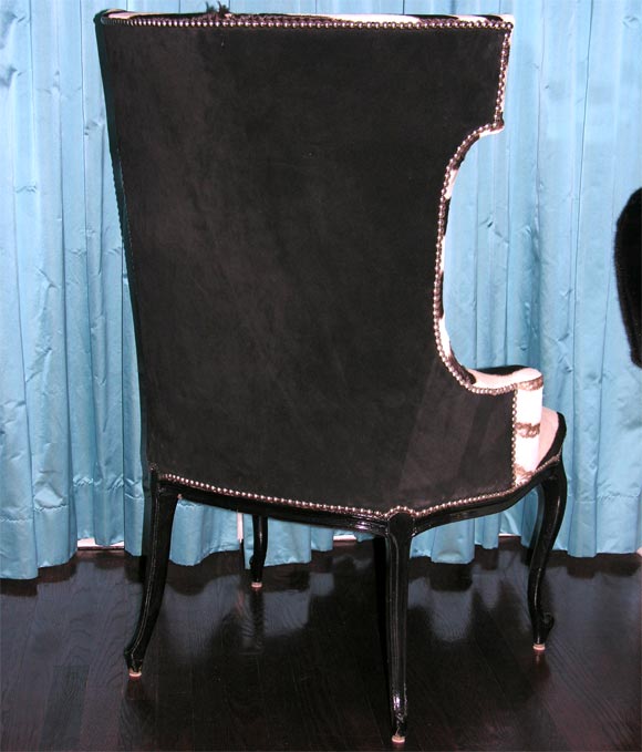 Custom Zebra Skin Upholstered Chairs 1