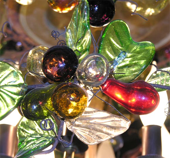 Mid-20th Century Murano Glass Fruit Chandelier